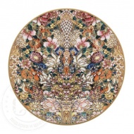 golden-flowers-dessert-plate-147541